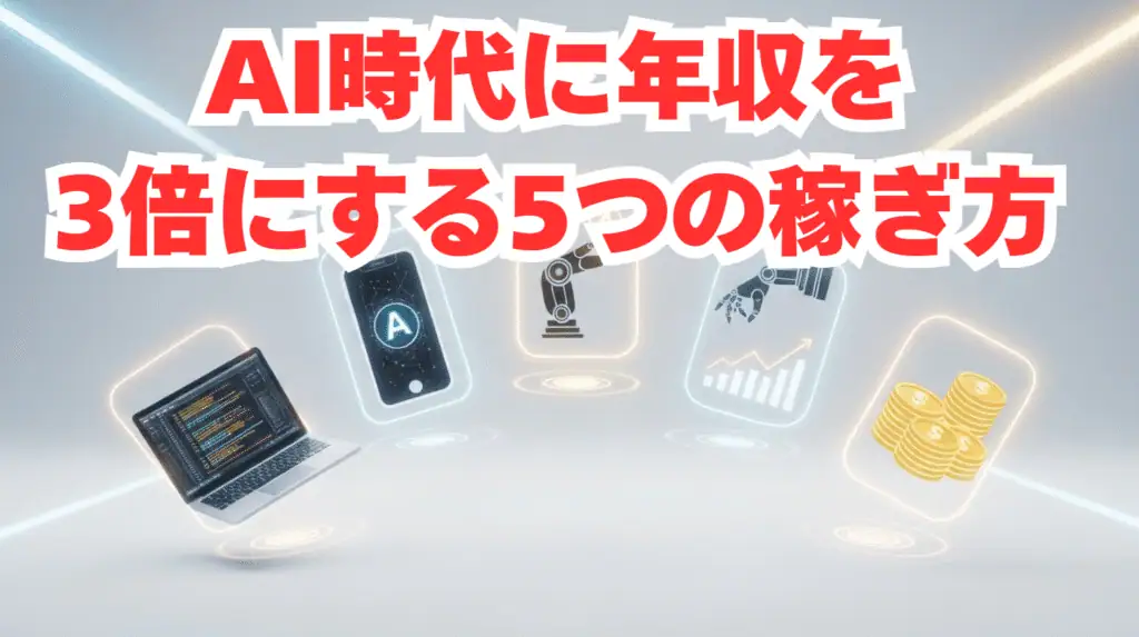 AI時代に年収を3倍にする5つの稼ぎ方 1 image