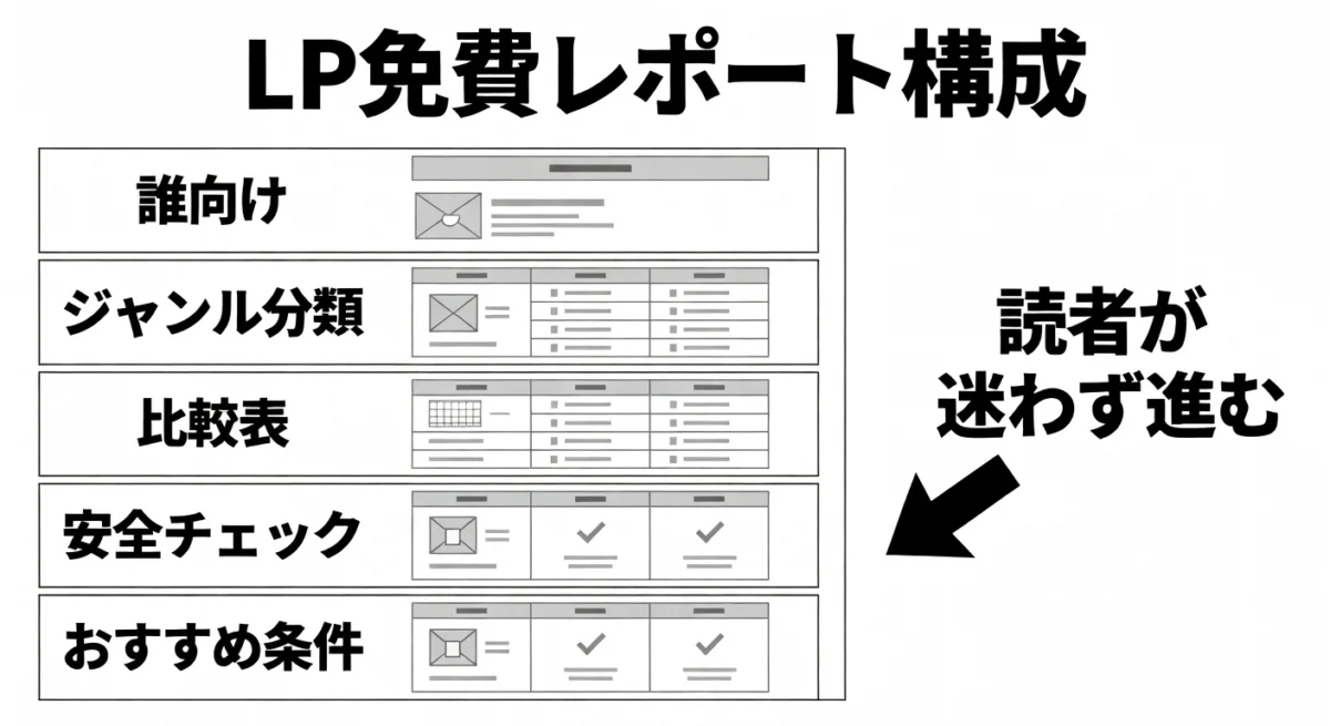 LP無料レポート構成