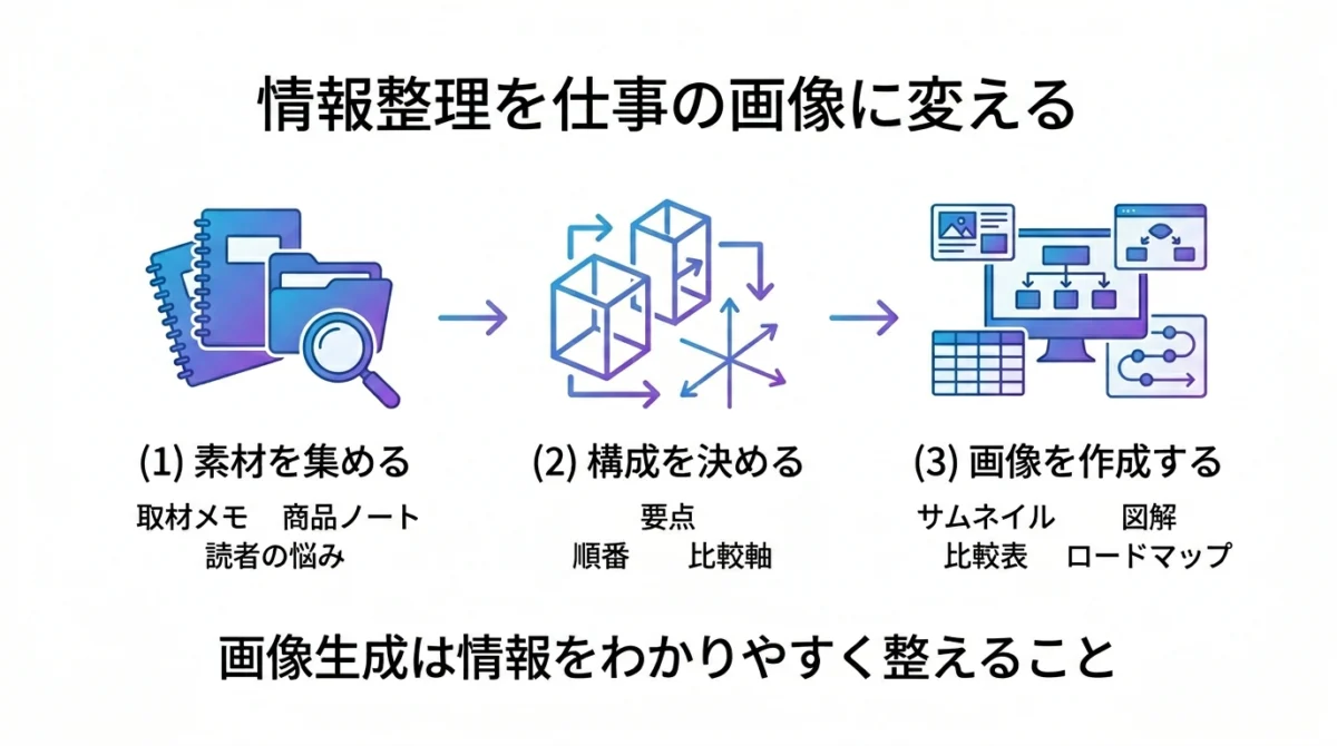画像生成は情報整理の仕事に変えられる