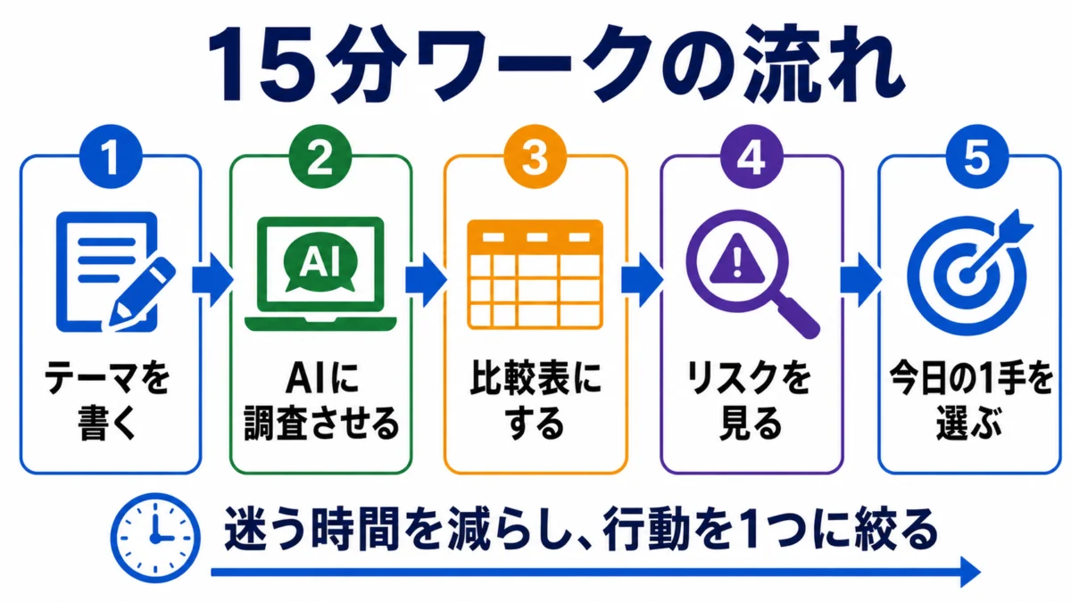 15分ワークの流れ
