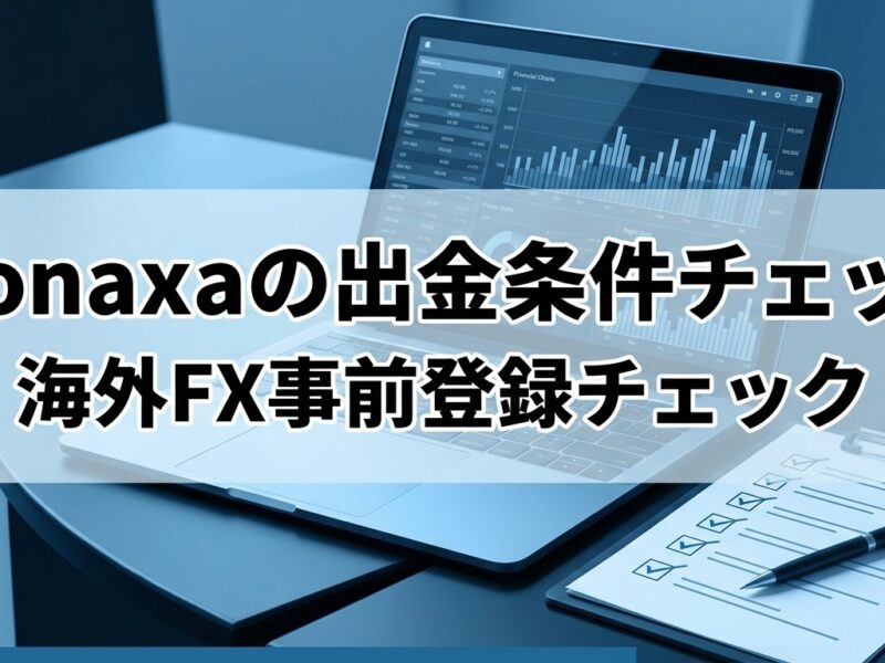 Monaxa 出金条件確認 海外FX 登録前チェック