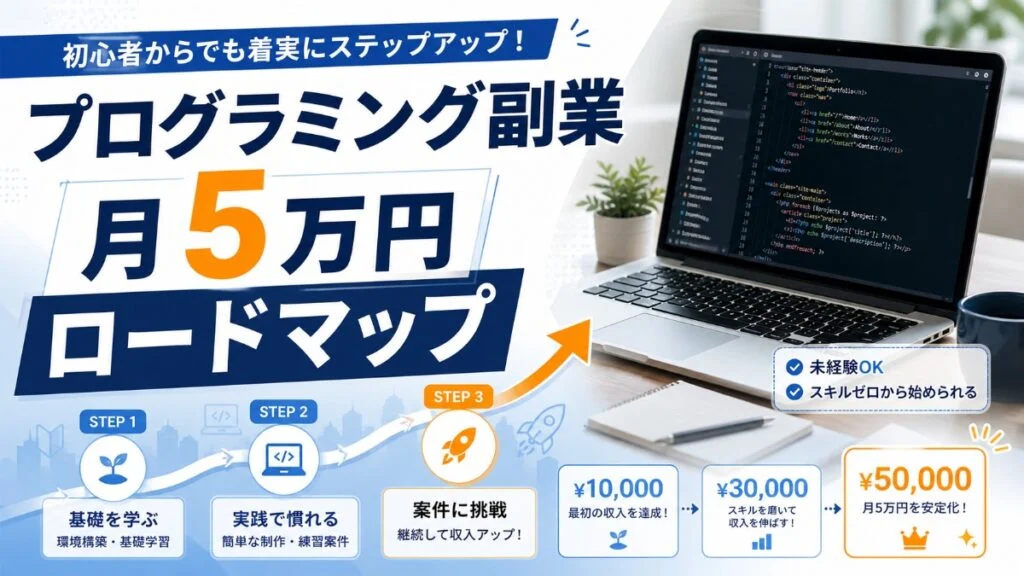 プログラミング副業 月5万円ロードマップ