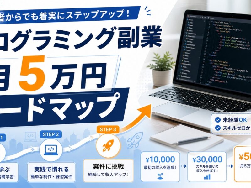 プログラミング副業 月5万円ロードマップ