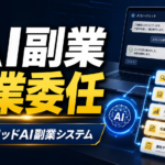 AI副業 作業委任 ハイブリッドAI副業システム
