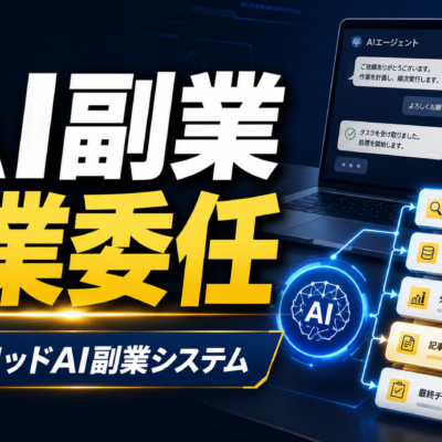 AI副業 作業委任 ハイブリッドAI副業システム