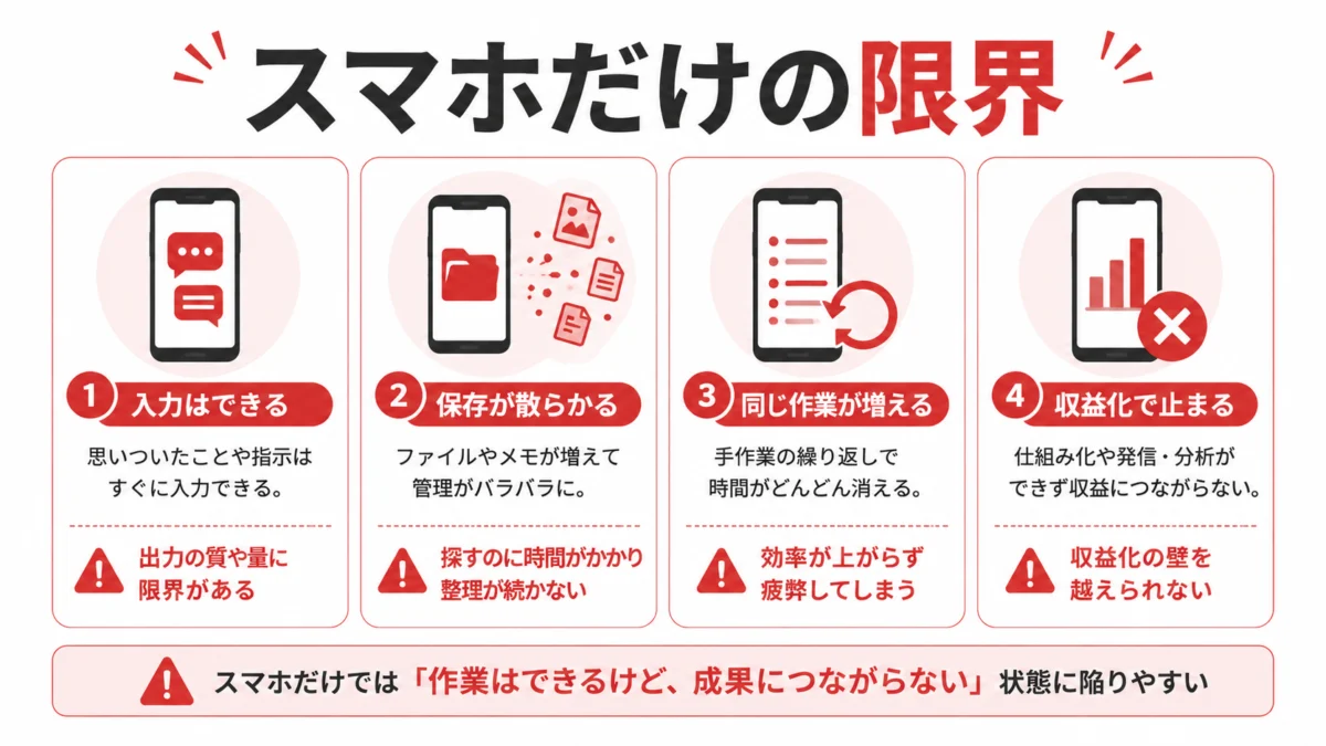 スマホだけの限界