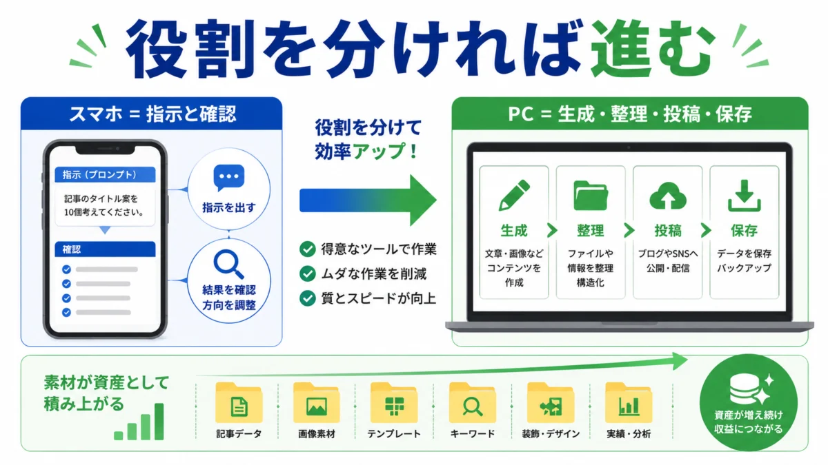 役割を分ければ進む