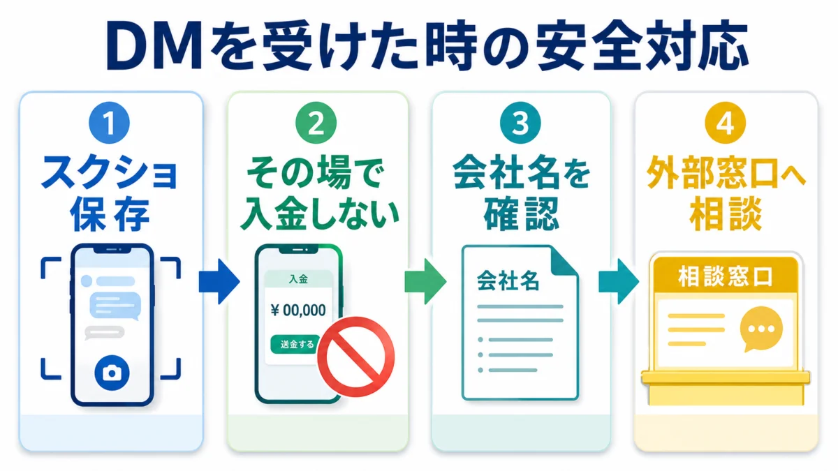 DMを受けた時の安全対応