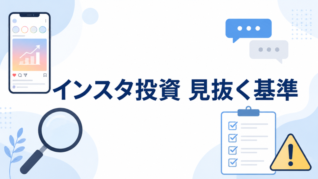 インスタ投資 見抜く基準