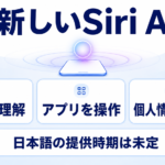 新しいSiri AIの画面理解・アプリ操作・個人情報横断